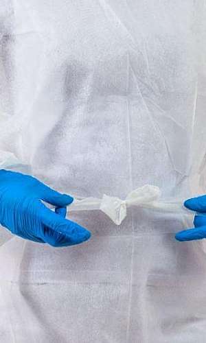 Avental cirúrgico descartável Avental cirúrgico descartável
