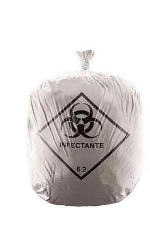 Saco de lixo branco infectante 100 litros Saco de lixo branco infectante 100 litros