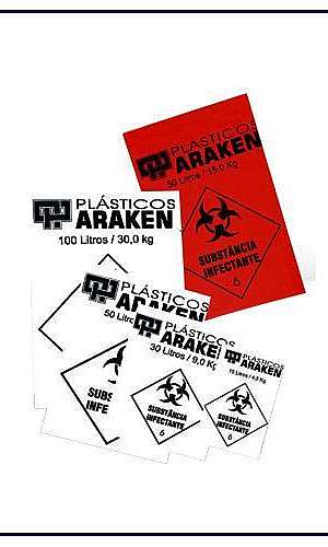 saco de lixo infectante com lacre saco de lixo infectante com lacre