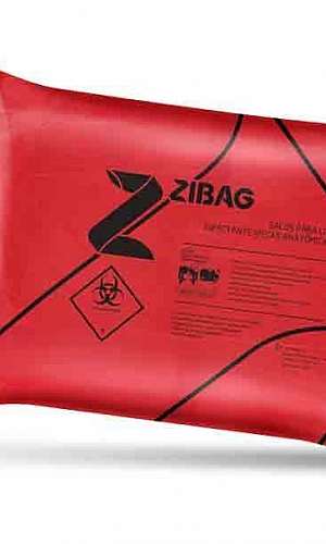 Saco de lixo infectante vermelho Saco de lixo infectante vermelho