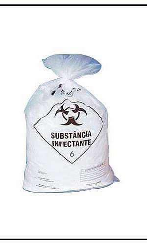saco de lixo leitoso infectante saco de lixo leitoso infectante